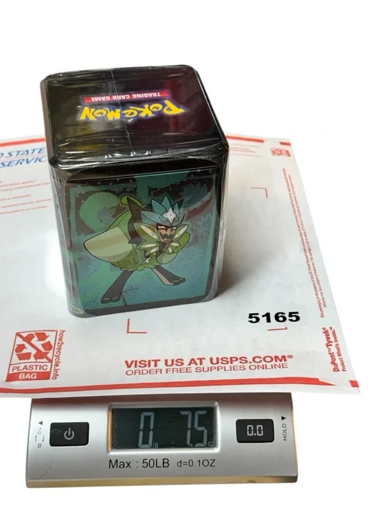 Pokémon TCG Eldegoss & Grimmsnarl Stacking Black Tin Square Sealed New - Picture 7 of 9